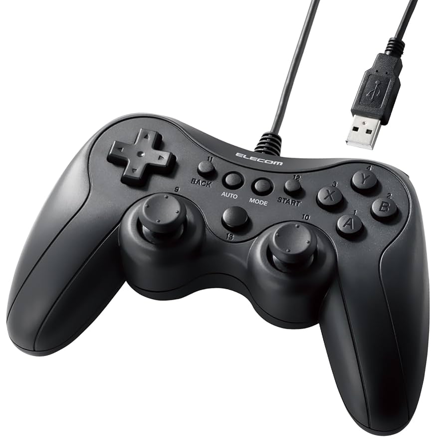 Amazon.co.jp: エレコム ゲームパッド 有線 Xinput PS系配置